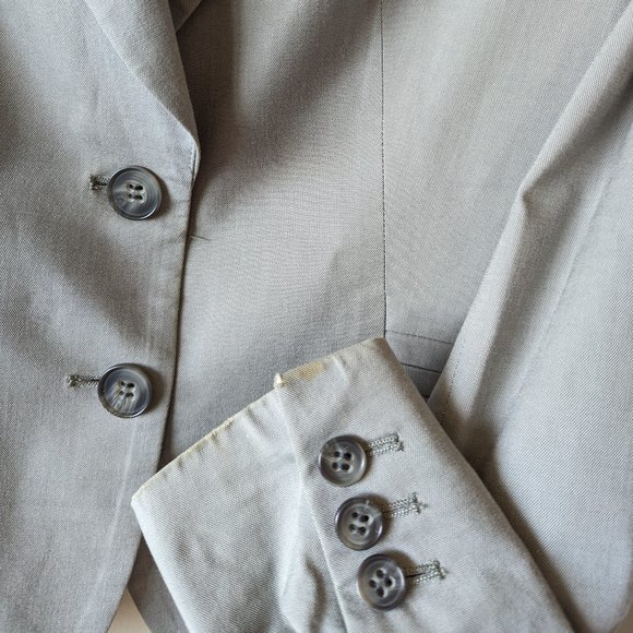 THEORY Women's Blazer Suit Jacket Gray RN# 98406 Lined; Cotton Blend; Size 00 - Picture 8 of 8